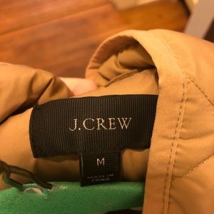 J crew Tan Puffer Vest